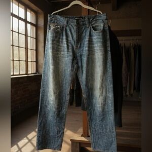 ECKO UNLIMITED DEFINED BY DESIGN BAGGY FIT W38 L34 MENS JEANS
